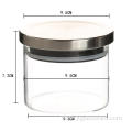 Wood Lids Heat Resistant Glass Store Jars